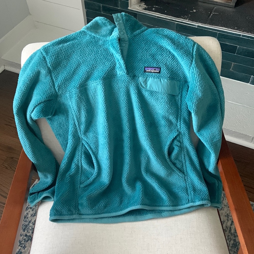 Patagonia Teal Fleece Pullover